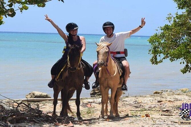 4 Activities Combo Boat Tour with ATV Montego Bay - Horseback Riding into the Water: The 230 lb Check and the Sea Trail
