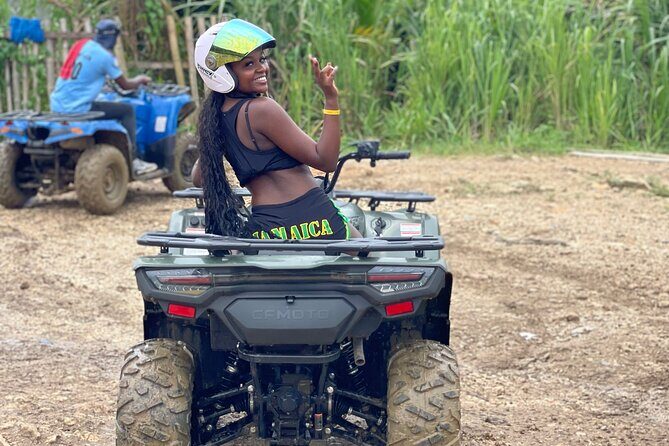 ATV and Bamboo Rafting With limestone foot massage and transport - Montego Bay ATV Meets Bamboo Rafting: the appeal of doing both