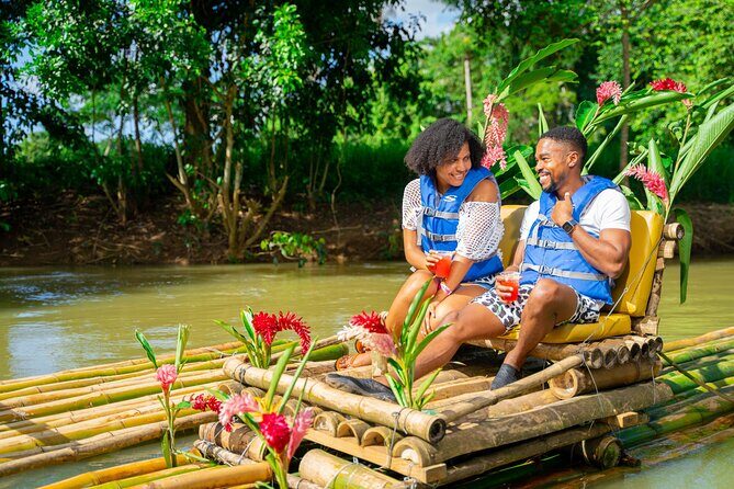 Bamboo Rafting and Limestone Massage in Montego Bay - Lethe Estate Bamboo Rafting on the Great River