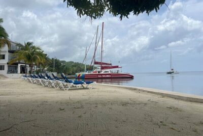 Bamboo Rafting, Catamaran Party Boat & Snorkeling In Montego Bay - Stop 1 at Lethe Estate: bamboo rafting on the Great River