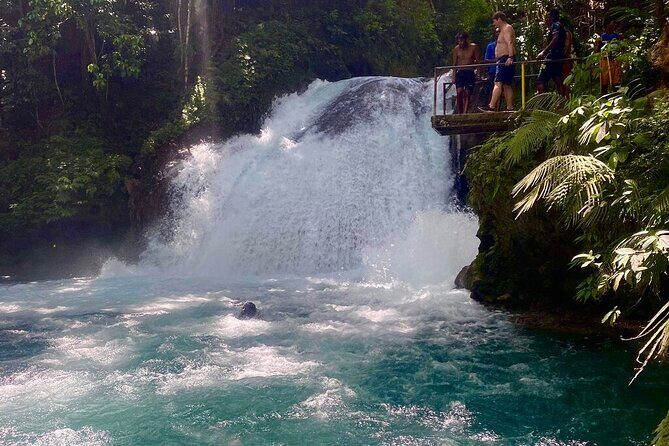 Blue Hole, Secret Falls & River Rapids Tubing from Montego Bay - Ocho Rios time: a chilled break between water activities