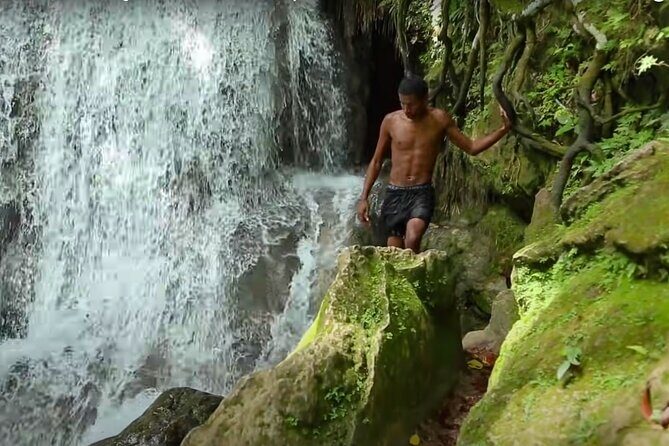 Blue Hole Waterfalls and Rasta Garden from Montego Bay - Calby’s Hidden Beauty River: a Rastafari garden visit with meaning