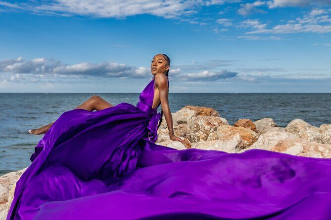 Flying dress session - Pickup, Private Group Size, and What It Means for Your Day