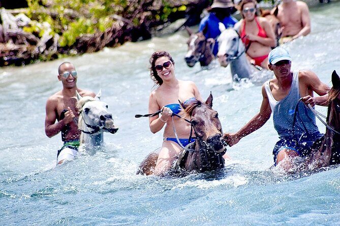 Lethe Bamboo Rafting, ATV, Horseback Riding Tour in Montego Bay - Stop 3: Horseback Riding and Ocean Splash Time