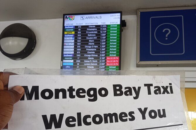 Montego Bay Airport private Taxi to Royalton Negril - Timing Reality: Flight Tracking Meets Pickup-Time Clarity