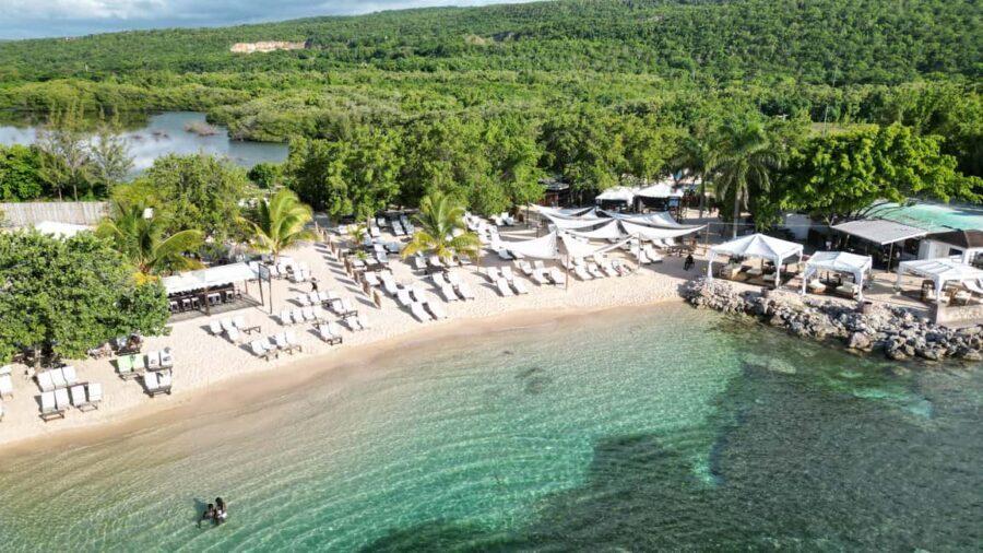 Montego Bay: Bamboo Beach Club VIP Access +Lunch & Cocktails - Entering Bamboo Beach Club’s VIP zone