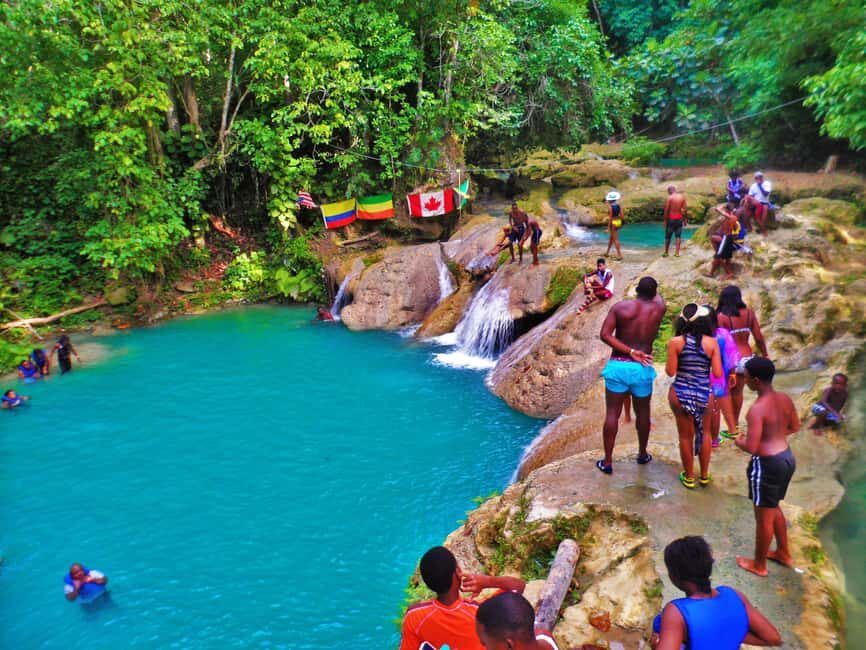 Montego Bay: Blue Hole, Dunn’s River, and Reggae Hill Tour - Reggae Hill: Lunch, Cocktails, and River Time (Plus Realistic Expectations)