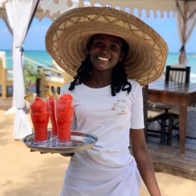 Montego Bay: Dunn's River Falls & Lunch at Bamboo Beach Club - Safety and Guides: how the day stays under control