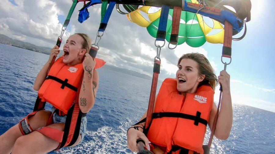 Montego Bay: Parasailing and Jet Ski Combo with Pickup - Pickup, van rides, and the St. James Parish bike break