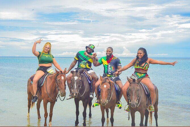 OCEAN HORSE-BACK RIDING & BAMBOO RAFTING + Limestone MASSAGE - Bamboo rafting on the Stann and St Mary river: 45 to 60 minutes of glide