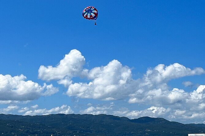 Parasailing above Turquoise Ocean Waters in Montego Bay - Landing and Water Time: Making the Most After You Touch Down