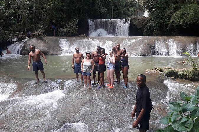 Private Appleton Estate Rum & YS Falls Tour from Montego Bay - YS Falls: a 7-tier swim with cattle-field views and open-air transport