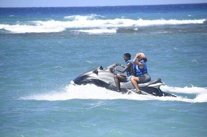 Private Jet Ski Adventure at Tropical Bliss Beach - From Montego Bay pickup to Tropical Bliss Beach: how the timing works