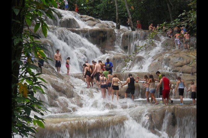 Rio Nuevo Bamboo River Rafting & Dunn's River Falls - Dunn’s River Falls and Park: 600 feet of climbing pleasure (choose your intensity)
